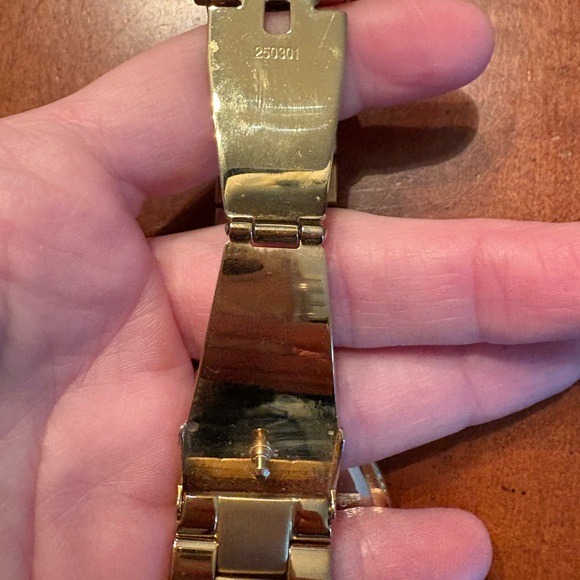 Michael Kors Gold and Pink Women's Watch - Picture 2 of 3